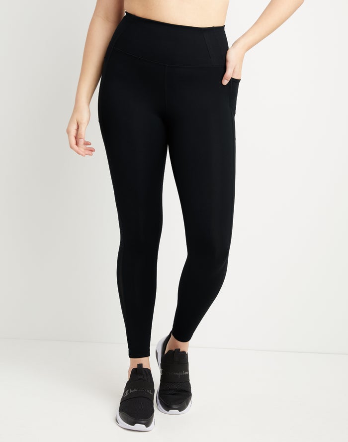 Champion Legging Dames - Zwart - All In 7/8 Pocket ( 973410-WCN )